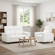 Set sofe 2 kom., tkanina, bijela