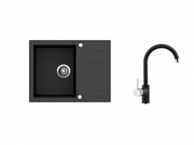 SINK SOLUTION Set sudoper i slavina Palermo, sivi