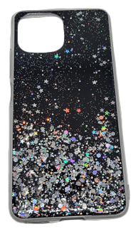ONASI Silikonska maskica, Samsung Galaxy S21 FE G990, Sparkle, crna
