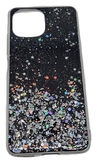 ONASI Silikonska maskica, Samsung Galaxy S21 FE G990, Sparkle, crna