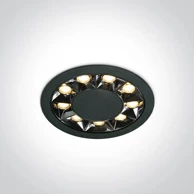 ONE LIGHT Ugradbena lampa led 12w ww ip20 38deg 230v crnadark light dm10112x/b/w