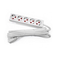 PP55 Produžna priključnica, 5 utičnica, 2.5 mm²