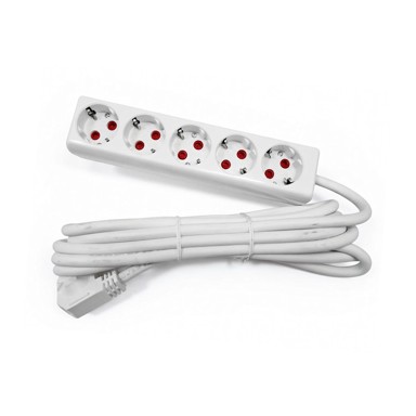PP55 Produžna priključnica, 5 utičnica, 2.5 mm²