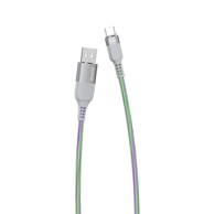DUDAO Kabel L9X Flowing Light USB USB-C 5A 1m, siva