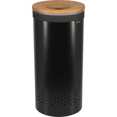 BRABANTIA Košara za rublje, 35 L, pluto, crna