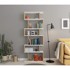 KALUNE DESIGN Bijela/prirodna polica za knjige u dekoru hrasta 60x160 cm Bates 