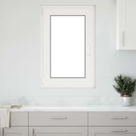 Prozor za podrum Risor 60 x 80 cm, PVC i staklo, dvostruki sloj, nagibanje i okretanje lijevo, bijela