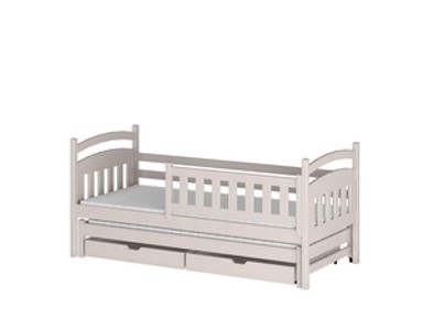 Drveni dječji krevet Galaxy s dodatnim krevetom i ladicom, 190 x 90 cm, kašmir