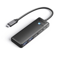 ORICO HUB adapter PAPW2AC-C3 USB-C – 2× USB 3.0 / 2× USB-C 3.0, crni