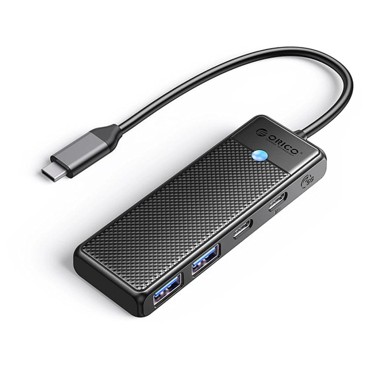 ORICO HUB adapter PAPW2AC-C3 USB-C – 2× USB 3.0 / 2× USB-C 3.0, crni