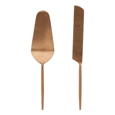 KAVE HOME Set za serviranje torte 2 kom od nehrđajućeg čelika Kelda