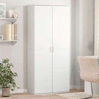 Visoka komoda bijela 80x35x180 cm od konstruiranog drva , bijela