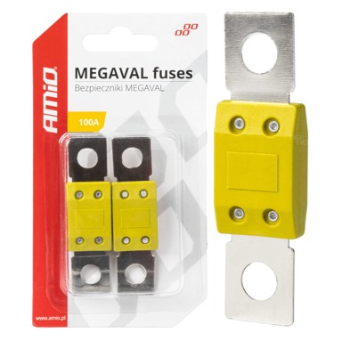 AMIO Set MEGAVAL auto osigurača, 100A, 2 kom, sivi