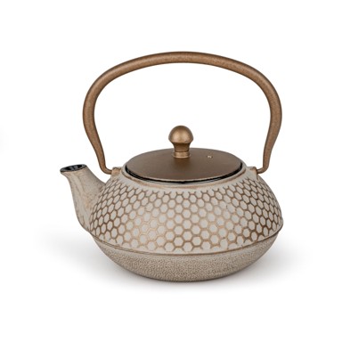 BREDEMEIJER Čajnik Jiangxi, 0,7 l, lijevano željezo, bež, s filtrom (153203)