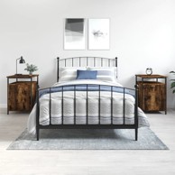 Noćni ormarići 2 kom dimljeni hrast 40x42x60 cm drveni