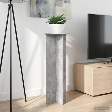 Stalak za biljke, 2 kom, betonsko siva, Ø40 x 100 cm