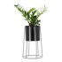 ESSCHERT DESIGN Držač tegle za cvijeće Black Planter