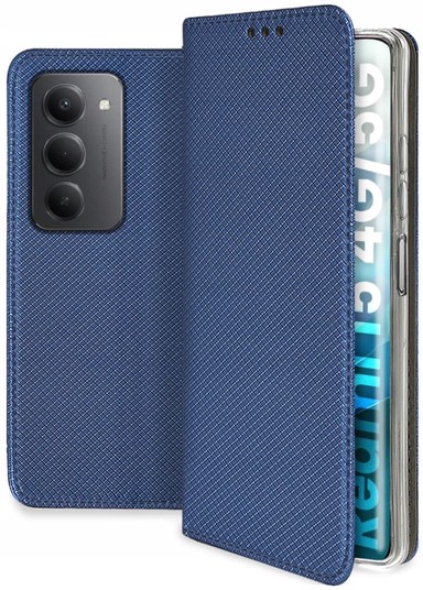 Preklopna maskica za Xiaomi Redmi 15 5G / 4G, s magnetom, sa zaštitnim staklom