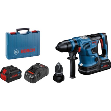 BOSCH Bežična čekić bušilica GBH 18V 34 CF Professional, 18V, plava