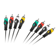 CABLETECH 4 RCA na 4 RCA kabel 1,8 m, crni
