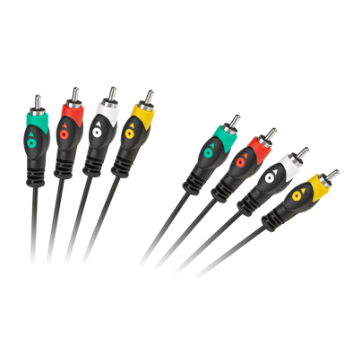 CABLETECH 4 RCA na 4 RCA kabel 1,8 m, crni