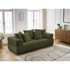 BOBOCHIC PARIS Zelena sofa od šenila 237 cm Whesley, 237x104x90 cm