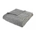 BIANCA Siva pletena deka, 150x200 cm, Cable Knit