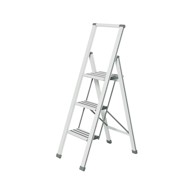 WENKO Bijele sklopive stepeniceo Ladder Al, visina 127 cm