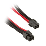 SILVERSTONE Kabel SST-PP07-IDE6BR, PCIe 6-pin na 6-pin, 250 mm, crveno/crna