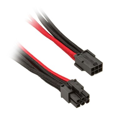 SILVERSTONE Kabel SST-PP07-IDE6BR, PCIe 6-pin na 6-pin, 250 mm, crveno/crna