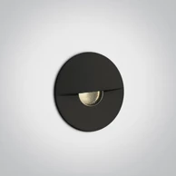 ONE LIGHT Ugradbena svjetiljka led 1w/3000k/50lm ip65 crna dm68070/b/w