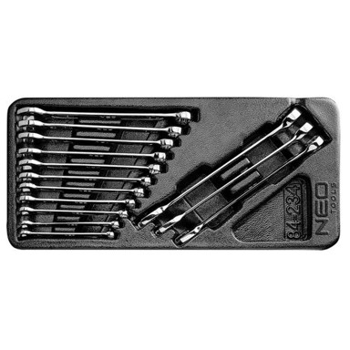 NEO TOOLS Set kombiniranih ključeva 6-19 mm, 14 komada, cilindar