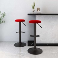 Barski stolci 2 kom crvena boja vina baršunasti