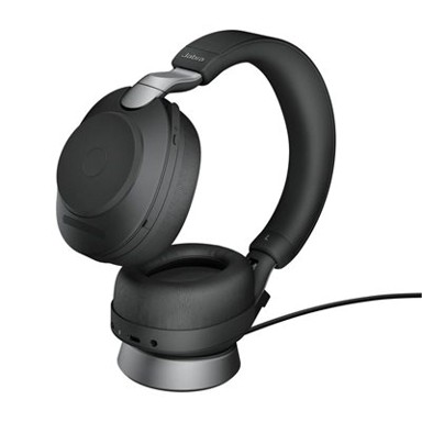 JABRA Slušalice Evolve2 85 UC, crne, Link380a, on-ear, Stereo, USB, BT, stalak