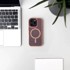 HURTEL Glitter maskica za iPhone 16e, roza, MagSafe