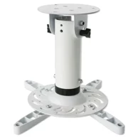 TECHLY Univerzalni nosač za projektor (stropni, bijeli, nosivost 15 kg, podesiv, 20 cm)