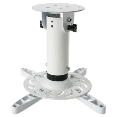 TECHLY Univerzalni nosač za projektor (stropni, bijeli, nosivost 15 kg, podesiv, 20 cm)