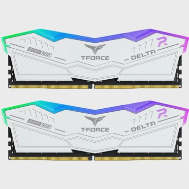 TEAM GROUP RAM memorija FF4D532G6000HC30DC01 Delta RGB, 32GB (2x16GB), DDR5 6000MHz, CL30, DIMM, bijela, RGB