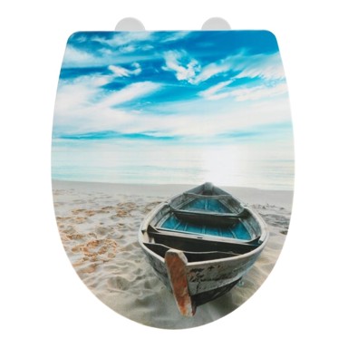 WENKO WC daska s automatskim zatvaranjem 36,5 x 45 cm Boat 