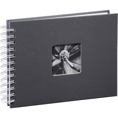HAMA Fotoalbum Fine Art, 100 listova, 10 x 15 cm, spiralno vezanje, sivi