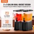 VEVOR Dvostruki dispenzer za piće, 2 × 11,3 L, sa stalkom