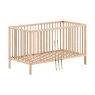 VIPACK Dječji krevet od masivnog bora 70x140 cm u prirodnoj boji DINO