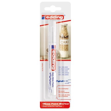 EDDING Marker 750/1 permanentni sjajni lakirajući 2-4mm, bijela