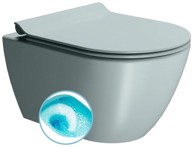 GSI WC školjka viseća PURA, swirlflush, 36x50 cm, plava dual-mat keramika