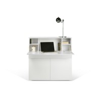 TEMAHOME Radni stol s bijelom pločom 110x42 cm Focus