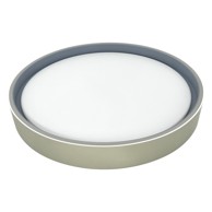 FEROTEHNA Plafonjera LED Leah, 24W, 1440 lm, DIP CCT 3000K/4000K/6500K, IP20, promjer 40 cm, siva