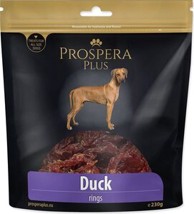 PROSPERA PLUS Poslastica za pse Dog Rings 230 g, pačetina