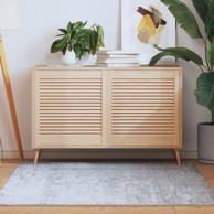 Vrata sa žaluzinama 2 kom od masivne borovine 61,5 x 59,4 cm