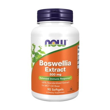 NOW Ekstrakt bosvelije, 500 mg, 90 mekih kapsula