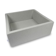 MIMII Suhi bazen 110 x 110 x 40 cm, svijetlo siva boja bez loptica